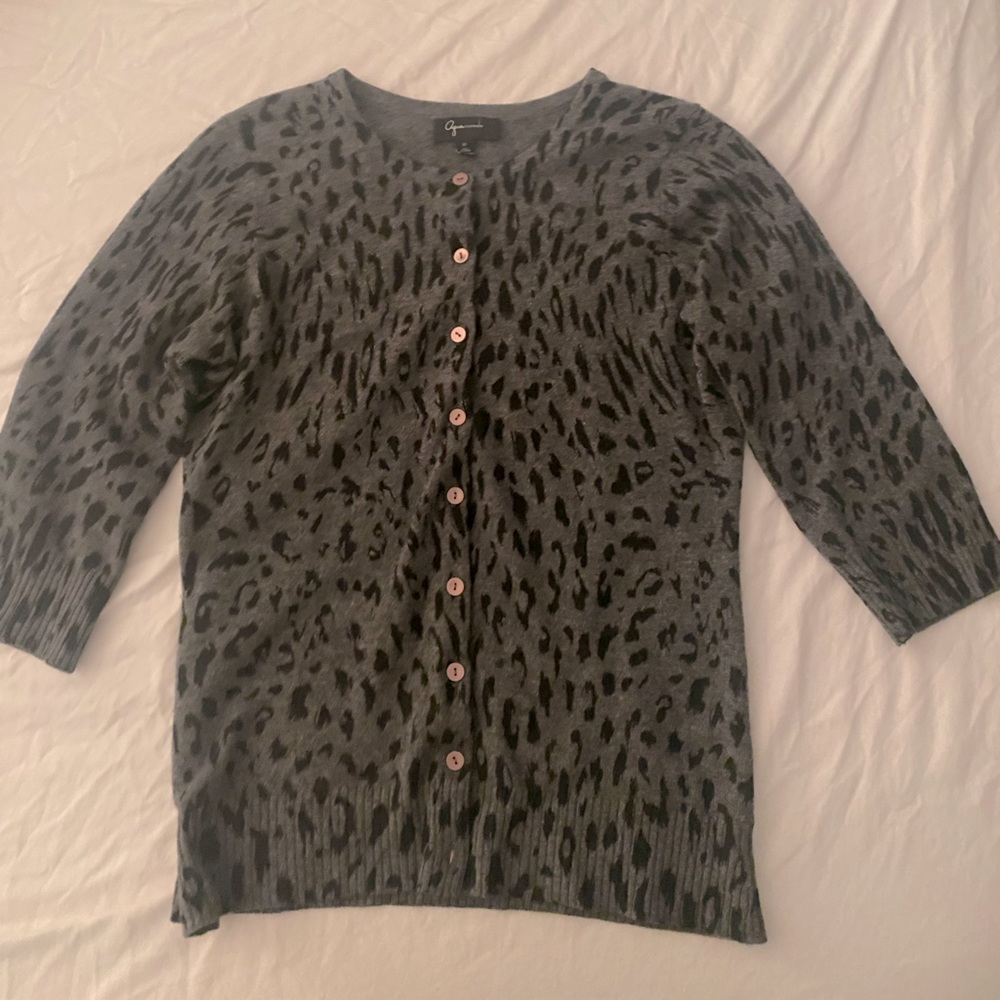 Cashmere wool cardigan, aqua